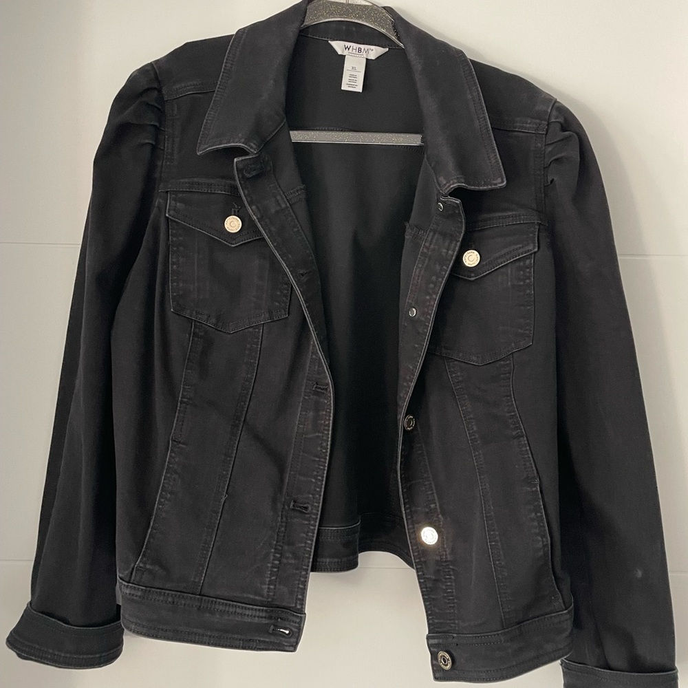Black Denim Jacket by White House Black Market